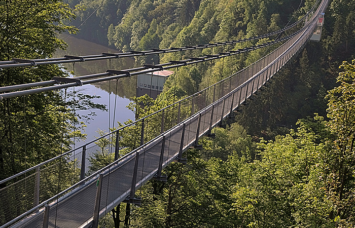 Rappbodethalsperre und Hängebrücke