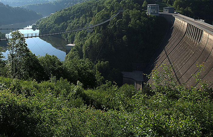 Rappbodethalsperre und Hängebrücke